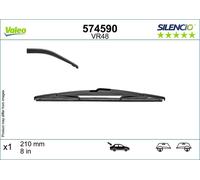 Lame Del Tergicristallo Posteriore 210Mm VALEO Per CITROËN C5 AIRCROSS