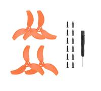 Lame d'elica colorate con viti per DJI Avata 2, ricambio eliche d'ala accessori (Arancione 2 coppie)