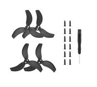 Lame d'elica colorate con viti per DJI Avata 2, ricambio eliche d'ala accessori (Nero 2 coppie)