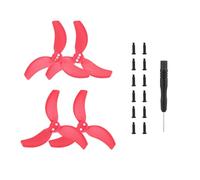 Lame d'elica colorate con viti per DJI Avata 2, ricambio eliche d'ala accessori (Rosso 2 coppie)