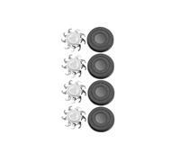 Lame Di Ricambio For Rasoio Elettrico, Compatibili Con SKULL SHAVER, Compatibili Con Pitbull Carver, Testina Di Ricambio For Rasoio Elettrico PRO A 4 Testine(4 Pcs BLACK)