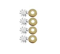 Lame Di Ricambio For Rasoio Elettrico, Compatibili Con SKULL SHAVER, Compatibili Con Pitbull Carver, Testina Di Ricambio For Rasoio Elettrico PRO A 4 Testine(4 Pcs GOLD)