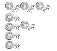 Lame Di Ricambio For Rasoio Elettrico, Compatibili Con SKULL SHAVER, Compatibili Con Pitbull Carver, Testina Di Ricambio For Rasoio Elettrico PRO A 4 Testine(8 Pcs SILVERY)