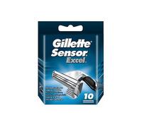 LAME DI RICAMBIO GILLETTE Sensor Excel, lame di ricambio compatibili, 10 pz, 2 lame, Compatibile con Sensor Excel