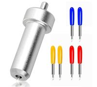 Lame di ricambio per Cricut Joy/Xtra/Extra - 6 lame da taglio con supporto, lama a taglio fine (30°/45°/60°) per Cardstock, vinile, sughero e tessuto fino a 1,5 mm, accessori e pezzi di ricambio per