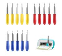 Lame di ricambio per plotter da taglio 15 pezzi - 5x30° 5x45° 5x60° lame compatibili con Cricut Maker Explore Air Expression per vinile carta pelle tessuto