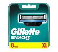 Lame di ricambio per rasoio da uomo GILLETTE Mach3, 1 confezione da 8 pezzi.