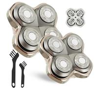 Lame di ricambio Pro 4 / Testina di rasatura Pro 4 - Compatibile con i tagliacapelli Pitbulls Gold PRO, Silver PRO, Platinum PRO e Butterfly Kiss PRO,lametta per rasoio a testa calva per uomo(2 pezzi)