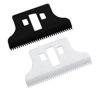 Lame di ricambio professionali a doppia T larga #2215, lama mobile in ceramica con zirconio compatibile con Wahl 5 Star Detailer con filo/senza fili (multicolore, 2)