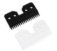 Lame di ricambio professionali per tagliacapelli a 18 denti, in ceramica con zirconia, per tosatrici Oster A5, perfette per toelettatura di animali domestici e capelli umani (multicolore, 2)