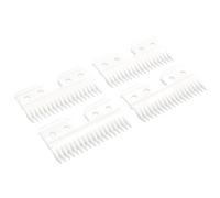 Lame di ricambio professionali per tagliacapelli a 18 denti, in ceramica con zirconia, per tosatrici Oster A5, perfette sia per la cura degli animali domestici che per capelli umani (bianco, 4)