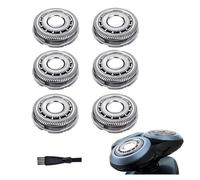 Lame di ricambio SH60/72 compatibili con Philips Norelco Electric Shaver Series 6000, SH60 Lame di ricambio per rasoio S6810/82, S6850/85, S6880/81, lama da barba aggiornata 6 pezzi