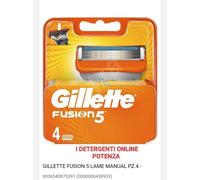 Gillette Lamette per rasoio Fusion5 – 5 lame, confezione da 4