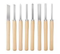 Lame In Acciaio Al Carbonio for Scalpello for Legno Da 8 Pezzi for Utensili for Tornio for Include Punta A Lancia Sgorbia Obliqua