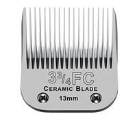 Lame in ceramica staccabili per toelettatura cani, compatibile con Andis taglia 3-3/4FC lunghezza di taglio 13 mm, compatibile con tosatrici Oster A5, Wahl serie KM10