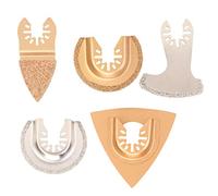 Lame Multiutensile Set 5 Pezzi, Lama, Taglio, per Multiutensile, Raspe in Metallo Duro Multiutensile, Lama di Ricambio, Lama per Oscillante, Lega di Metallo Duro, per