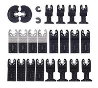 Lame per Oscillante, Set di 22 Pezzi Utensile Multifunzione Lama, Accessori per Utensili Oscillanti Multitool per Fein ecc.