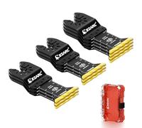 Lame per sega oscillante EZARC al titanio, ideali per tagliare metallo, legno, chiodi, viti e plastica. Confezione da 10.