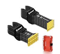 Lame per sega oscillante EZARC in titanio, standard e extra lunghe, perfette per tagliare metallo, legno, chiodi, viti e plastica. Confezione da 12.