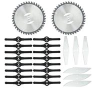 Lame per tagliabordi in metallo, accessori di ricambio per decespugliatore da giardino, set di lame per trimmer senza fili