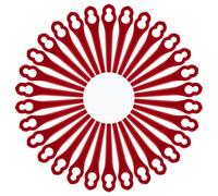 Lame per Tagliaerba,50 PCS Lame per Tagliabordi in Plastica Lame da Taglio 83mm Lame di Ricambio per Tosaerba da Giardino Lame di Ricambio Rosso Compatibili con Einhell GC-CT 18/24 Li Bosch ART23 LI