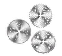 Lame per Tosaerba e Decespugliatore Set 3 Pezzi Acciaio Legato 40/60/80 Denti Placcate in Carburo di Tungsteno per Potatura Efficienti e Durevoli