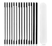 Lame per Traforo Elettrico Legno, Set di 14 Lame con 7 Diversi Modelli (3mm, 4mm, 6mm), Denti da 14 a 24 TPI, per Taglio Preciso su Legno, Plastica, Schiuma e Metalli Teneri