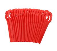 Lame Plastic per tagliaerba 100 Pezzi - Kit di ricambi con Lame di Taglio e spazzole per Motore - Accessori per decespugliatore a Batteria