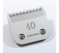 Lame professionali staccabili per cani, #40, lunghezza di taglio 0,25 mm, lama per toelettatura cani, compatibile con Oster Andis Wahl Conair serie A5, in acciaio inossidabile, affilata, durezza