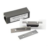 Lame quadrate per raschietto, 50 x 12 x 1,5 mm, in carburo, 10 pezzi