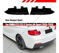 LAME SPOILER SOTTOPARAURTI POSTERIORE NERO LUCIDO PER BMW SERIE 2 F22 F23 M PACK