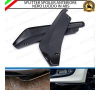 LAME SPOILER SOTTOPARAURTI SPLITTER ANTERIORE NERO LUCIDO PER MITSUBISHI I