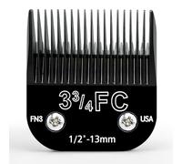 Lame staccabili in acciaio per animali domestici, taglia 3 3/4FC, compatibile con lunghezza taglio Andis 13 mm, compatibile con tagliacapelli Oster A5, Wahl serie KM, realizzata in acciaio e lama in