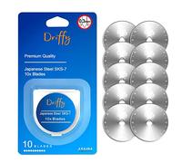 Lame Taglierine Rotative 45mm 10-PACK per OLFA, Fiskars, DAFA e Truecut - Taglierino Rotante Da Driffy