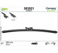 Lame Tergicristallo 380mm Piatto VALEO Per AUDI A1