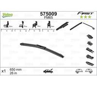 Lame Tergicristallo 650Mm Piatto VALEO Per BMW 5 (F10)