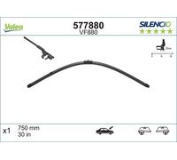 Lame Tergicristallo 750Mm Tergicristallo Piatto VALEO Per AUDI A2 (8Z0)