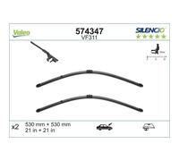 Lame Tergicristallo Anteriore Piatto Con Spoiler VALEO Per Audi TT