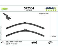Spazzola Tergi Valeo 572304 Silencio Aquablade Set per Alpine