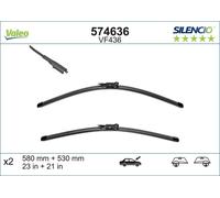 Lame Tergicristallo Anteriore Piatto VALEO Per SMART FORTWO Coupe