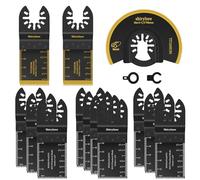 Lame Utensile Multifunzione 13 Pezzi, Attrezzo multifunzione Accessori per Oscillanti Multitool Compatibile con Bosch, Fein, Dremel, Bosch, Einhell, Ryobi, Makita, Dewalt, Metallo, Legno, Plastica