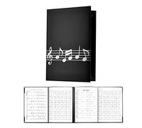 LAMEK Raccoglitore Porta Spartiti Musicali Cartelle Portaspartiti per Fogli in Formato A4 Cartella per Spartiti per Piano Forte Apri Raccoglitore Impermeabile Musicista Principianti
