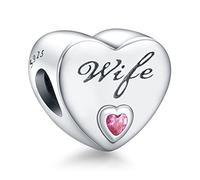 LaMenars Donna Nipote Sorella Figlia Mamma Figlia e Madre Familiari Charm per Bracciali Ciondoli in Argento 925 Perline per Collane Pendenti per Compleanno Festa della Mamma Regalo di Natale