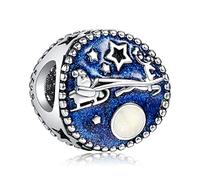 LaMenars Snowflakes and Christmas Hats Charm for 925 Argento Sterling Bracciale Delle Donne Collana Pendente Natale San Valentino Festa della Mamma Ragazza Regalo