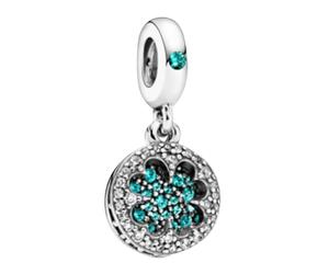 LaMenars Sparkling Openwork Four Leaf Clover per Braccialetti in Argento Sterling 925 Charms Donna Mother's Day Birthday Anniversary Jewelry for Wife