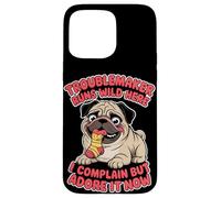 Lamentarsi amante dei cani Donne Uomini Sassy Pet Humor Tiny Bad Dog Custodia per iPhone 15 Pro Max