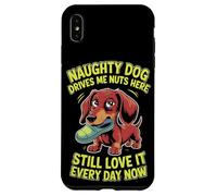 Lamentarsi amante dei cani Donne Uomini Sassy Pet Humor Tiny Bad Dog Custodia per iPhone XS Max