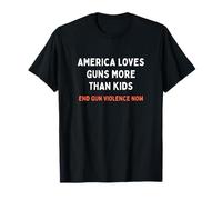 l'America AMA Le Armi più dei Bambini End Violence Design Maglietta
