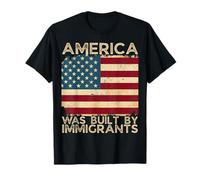 L'America è stata costruita dagli immigrati Diversità Diritti di immigrazione Maglietta