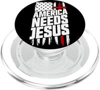 L'America ha bisogno di Gesù Cristiano Fede Chiesa Patriottica Gesù PopSockets PopGrip per MagSafe